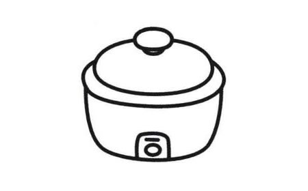 电饭煲简笔画法步骤05