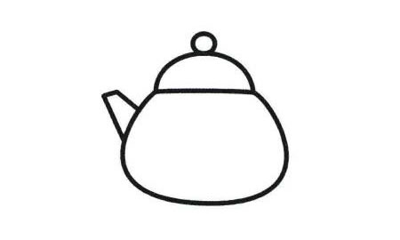 茶壶简笔画法步骤04