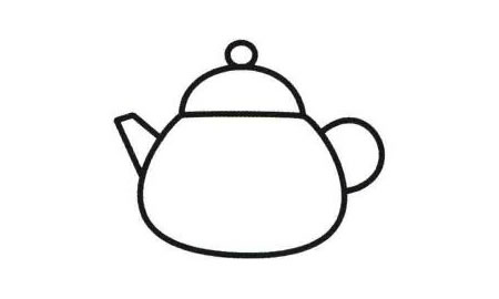 茶壶简笔画法步骤05