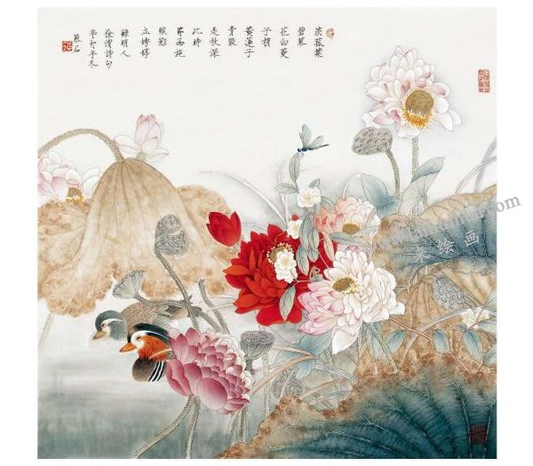 工笔画《荷花》步骤05