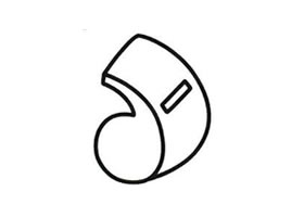 哨子简笔画