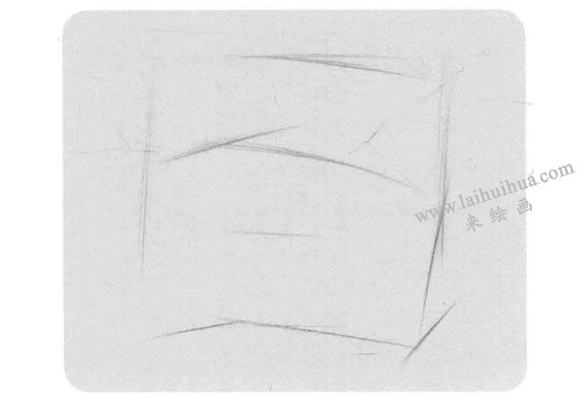 石膏眼睛素描画法步骤01
