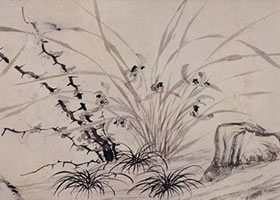 文徵明《兰竹图》赏析