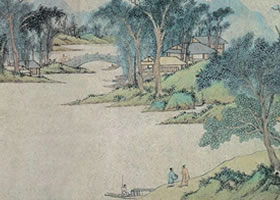 文徵明《浒溪草堂图》赏析