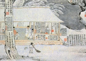 宋旭《雪居图》轴赏析