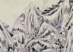 董其昌《松溪幽胜图》轴赏析
