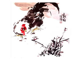 林成翰《观梅图》画法步骤