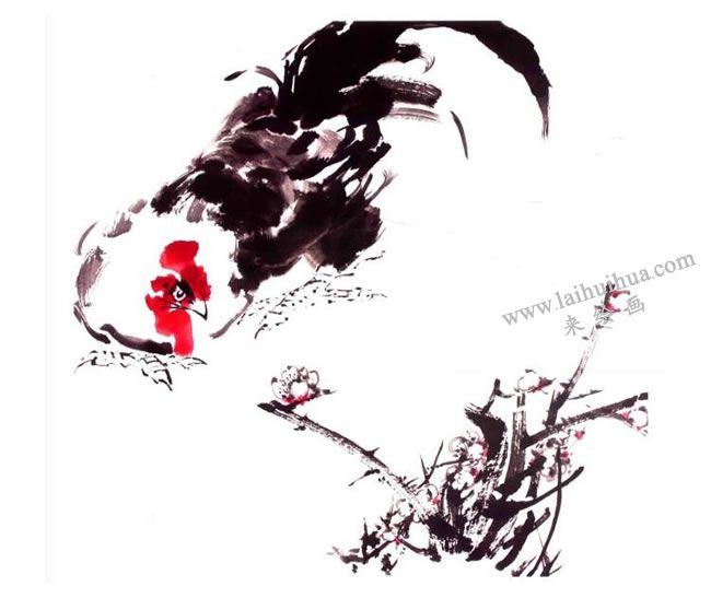 林成翰《观梅图》画法步骤07