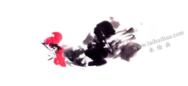 林成翰《五德图》画法步骤02