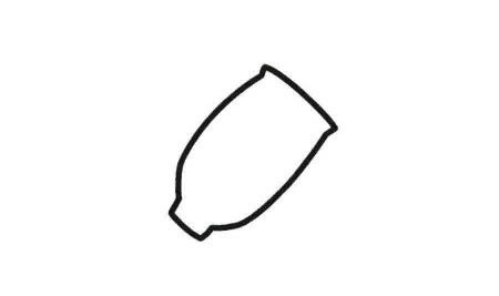 牙膏简笔画法步骤01