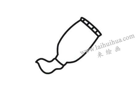 牙膏简笔画法步骤03