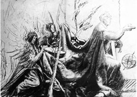 格伦奈华特《戴王冠的基督》素描作品