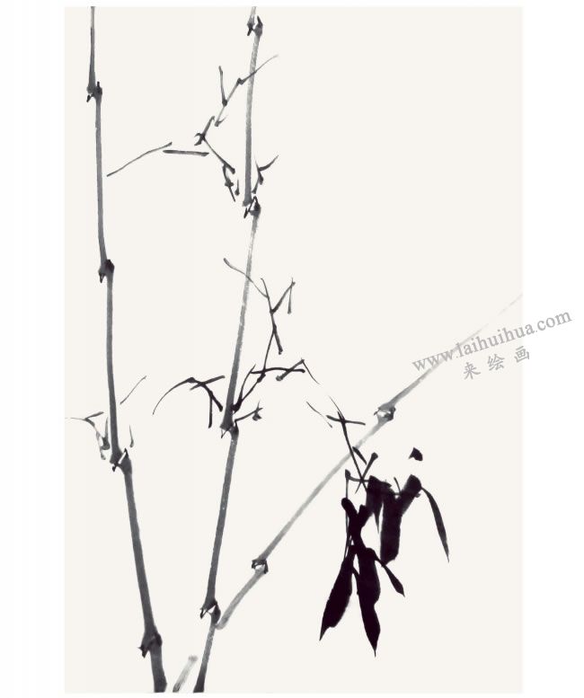 贾宝珉《听雨》画法步骤04