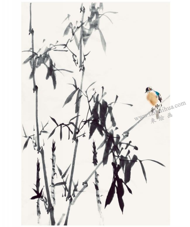 贾宝珉《听雨》画法步骤08