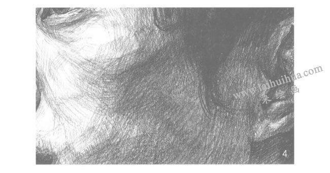 人物颧骨的素描画法步骤04