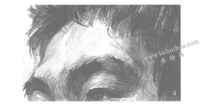 人物额头的素描画法步骤04