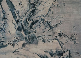 林良《雪景芦雁图》轴赏析