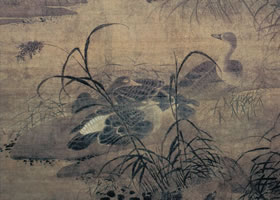 吕纪《月明宿雁图》轴赏析