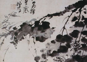 徐渭《墨葡萄图》轴赏析