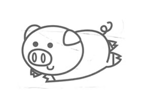 小猪儿童画法