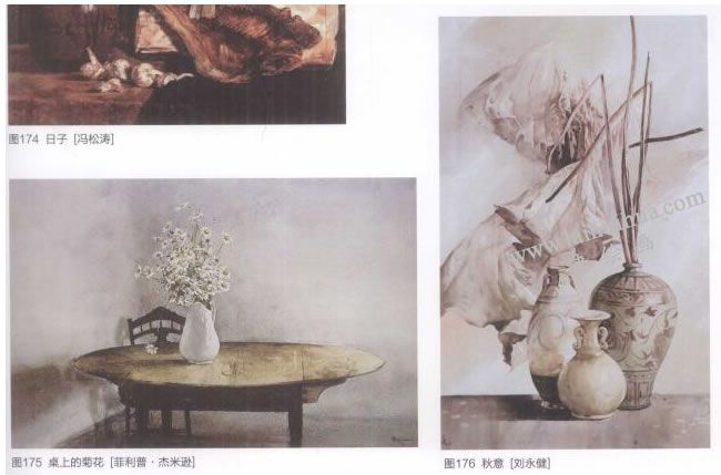 写生型的创作方法，水彩静物画