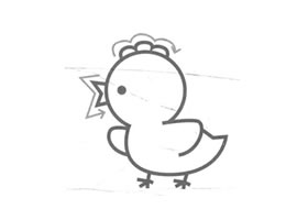 小鸡的儿童画法（二）
