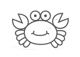 螃蟹儿童画法