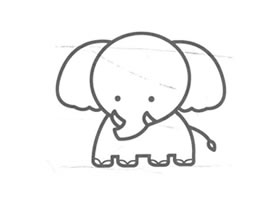 大象儿童画法（三）