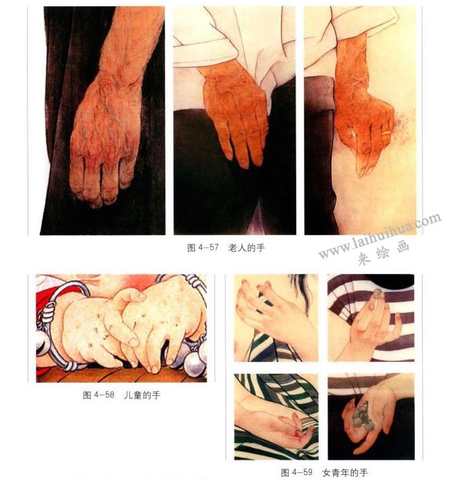 手的染法，工笔人物画
