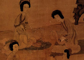 陈洪绶《斗草图》欣赏