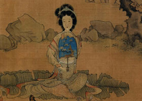 陈洪绶《何天章行乐图》欣赏