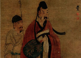 陈洪绶《羲之笼鹅图》欣赏