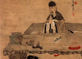陈洪绶《吟梅图》欣赏