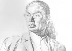 男青年素描写生步骤