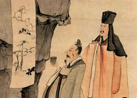 陈洪绶《观画图》欣赏