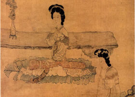 陈洪绶《仕女图》欣赏