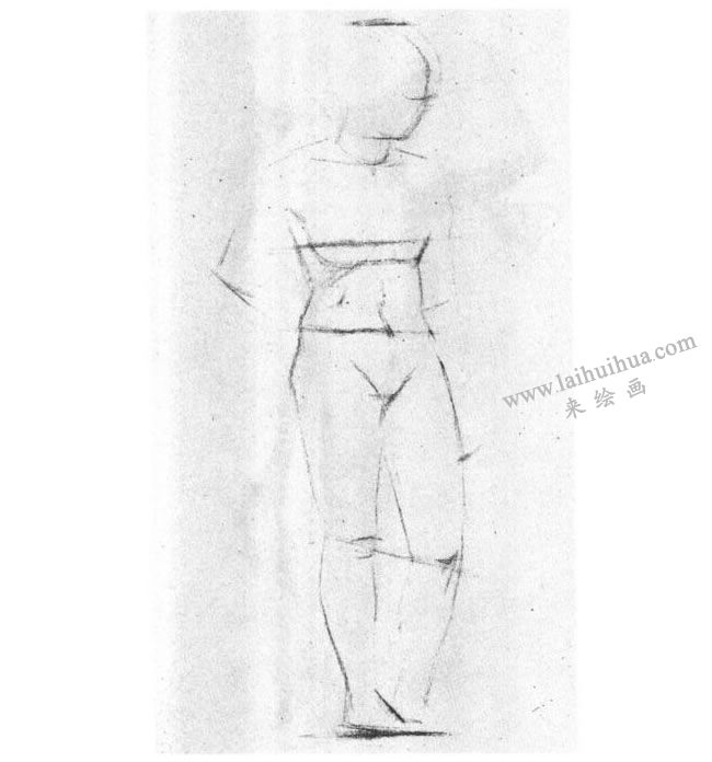人体素描写生技法步骤01