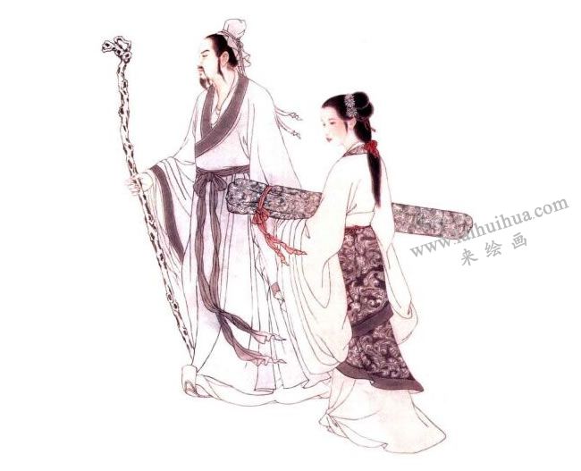 绢本《游秋》步骤图04