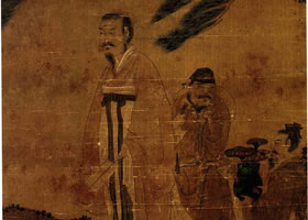 陈洪绶《松荫高士图》欣赏