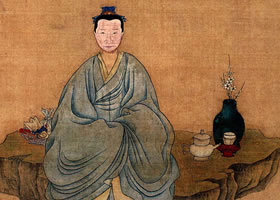 陈洪绶《来鲁直夫人像》欣赏