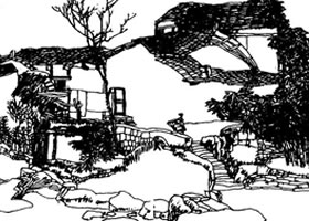 速写作品《矮寨》