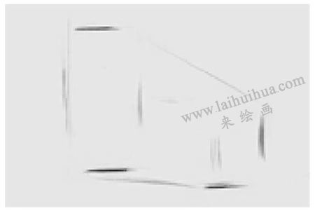 两个几何形体组合（长方体和圆柱体）素描步骤图示01