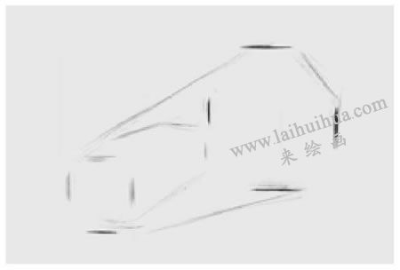 两个几何形体组合（六棱柱和穿插体）素描步骤图示01