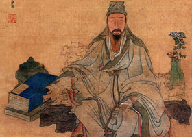 陈洪绶《来鲁直小像》欣赏