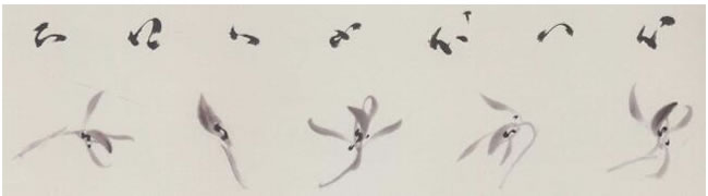 兰花花蕊画法