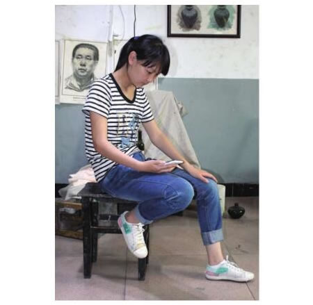 坐姿人物速写写生步骤