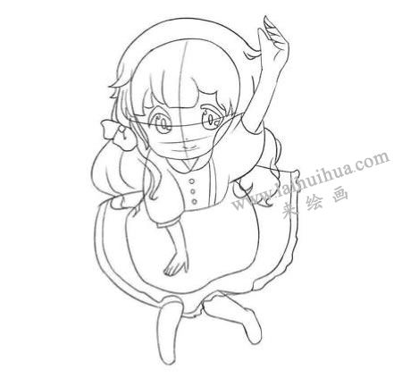 可爱花仙子Q版美少女绘制流程步骤02