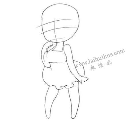 爱美时尚妞Q版美少女绘制步骤01