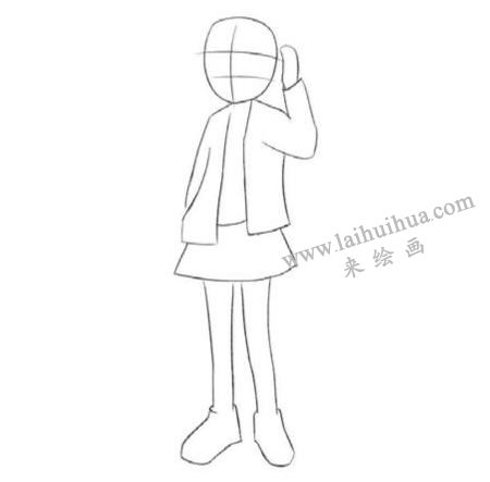呆萌美少女Q版美少女绘制步骤01