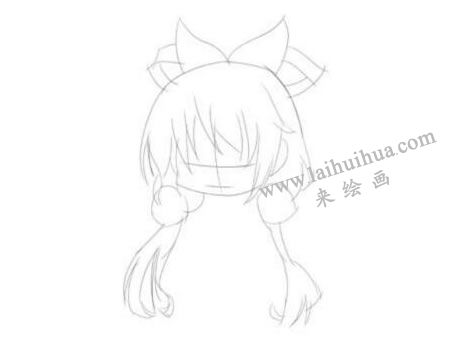 活波开朗的小宝贝Q版美少女头部绘制步骤01